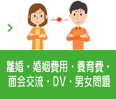 離婚・婚姻費用・養育費・面会交流・DV・男女問題